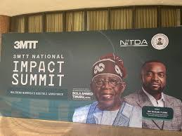 Young Nigerians working on laptops in a modern tech hub